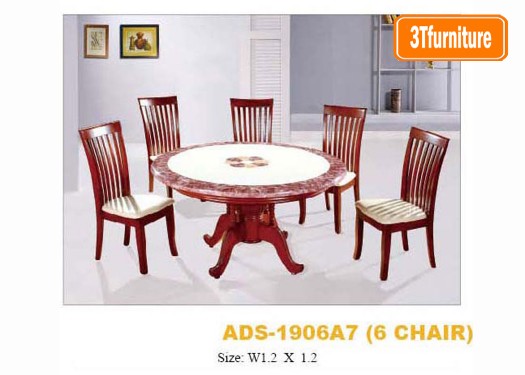 โต๊ะอาหารหน้าหินอ่อน ADS-1906A7